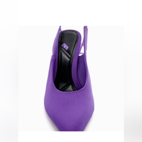 NWT ZARA LACE UP HIGH-HEEL SHOES LILAC 3209/010/081 - Picture 2 of 9